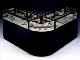 Custom Black Jewelry Case consists of a radius corner and two companion cases.