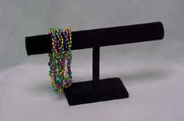 Plush Black Velvet Large Bracelet Stand