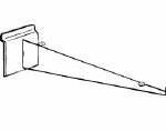 Polycarbonate shelf bracket for use with slatwall